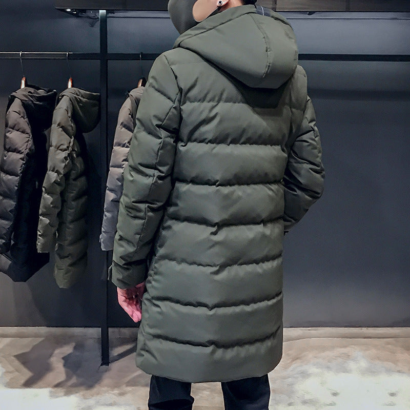 Winter Mid-Length Hooded Padded Men's Padded Jacket Winter Mid-Length Hooded Padded Men's Padded Jacket
