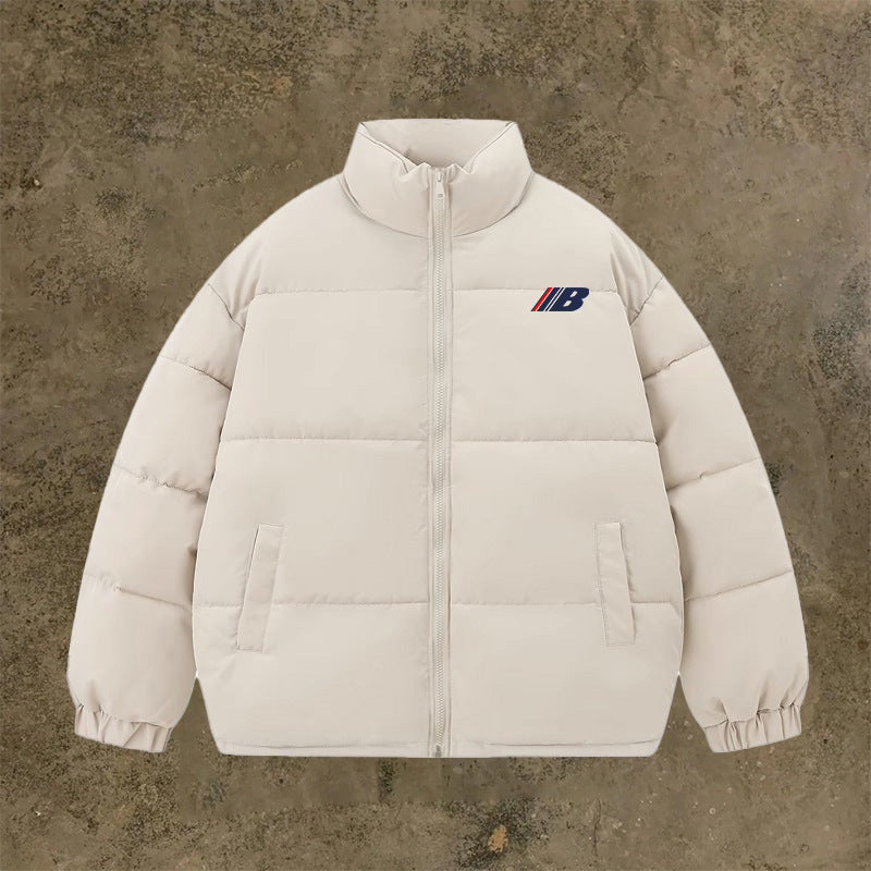 Simple Thick Warm Stand-up Collar Cotton-padded Coat Simple Thick Warm Stand-up Collar Cotton-padded Coat