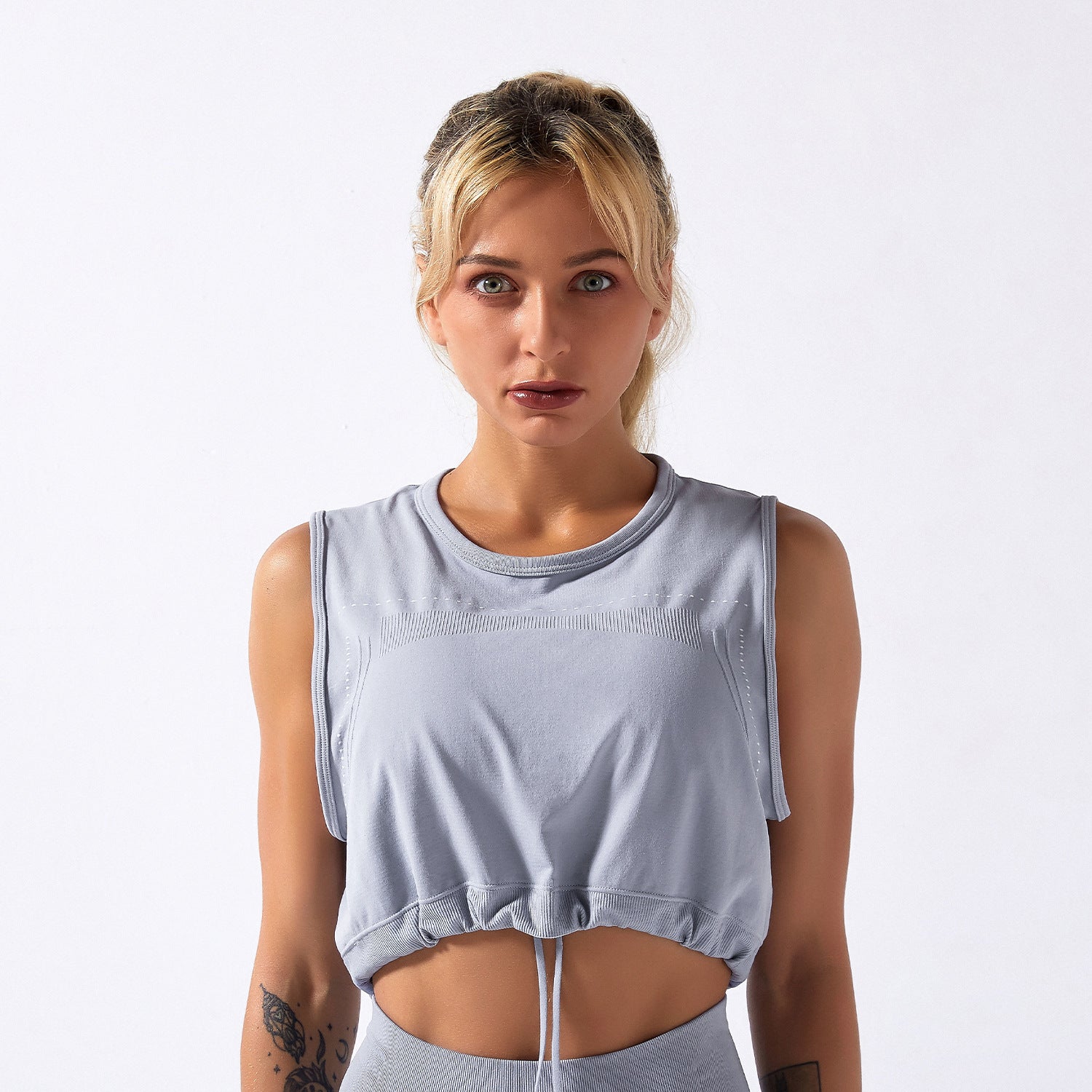 Sports top women seamless gym loose yoga vest Sports top women seamless gym loose yoga vest