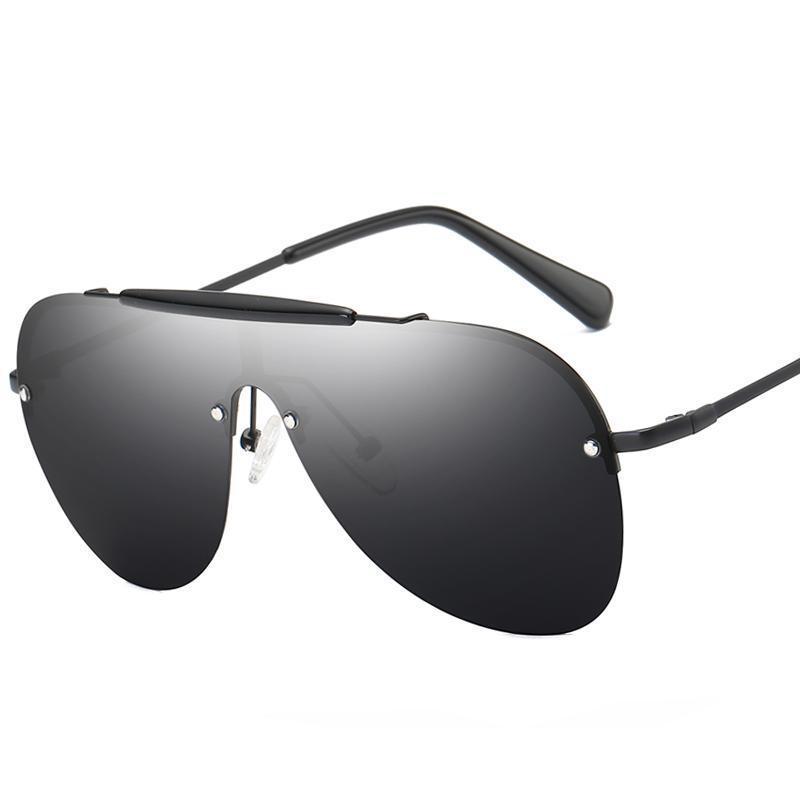 New Sunglasses Fashion One-Piece Large Frame Sunglasses Aviator Men's Sunglasses New Sunglasses Fashion One-Piece Large Frame Sunglasses Aviator Men's Sunglasses