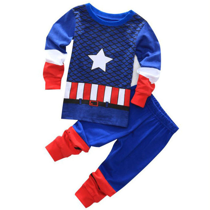 Children's Pajamas Boys' Cotton Long Sleeve Clothing Children's Pajamas Boys' Cotton Long Sleeve Clothing