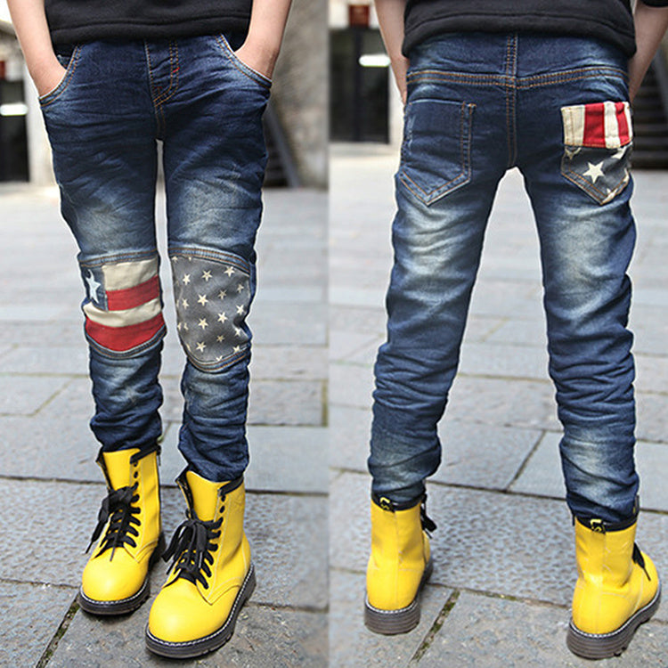 Boy patchwork jeans Boy patchwork jeans