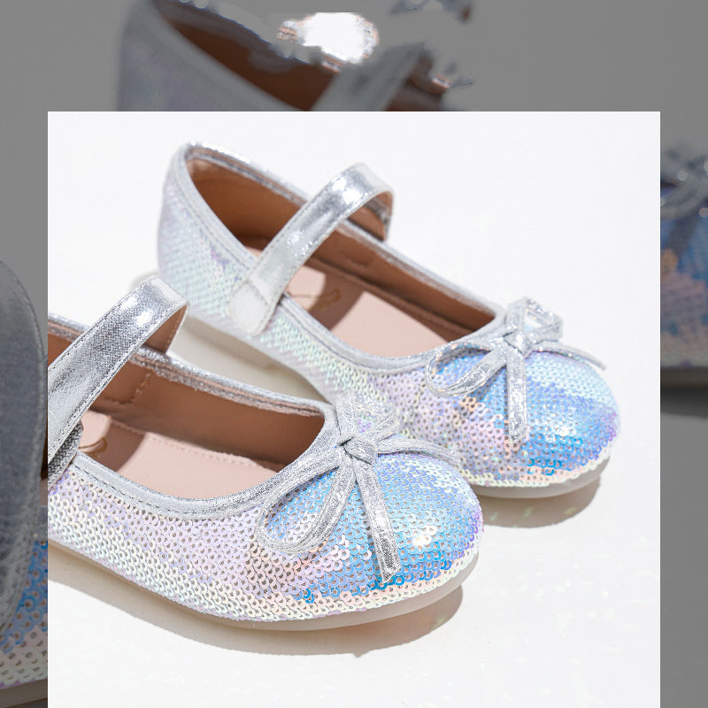 Big Kids Sequined Princess Shoes With Soft Sole Big Kids Sequined Princess Shoes With Soft Sole