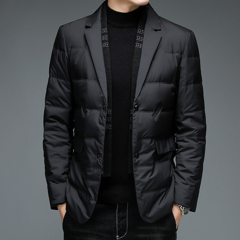 Winter Men's Suit Detachable Scarf Collar Casual Down Jacket Winter Men's Suit Detachable Scarf Collar Casual Down Jacket