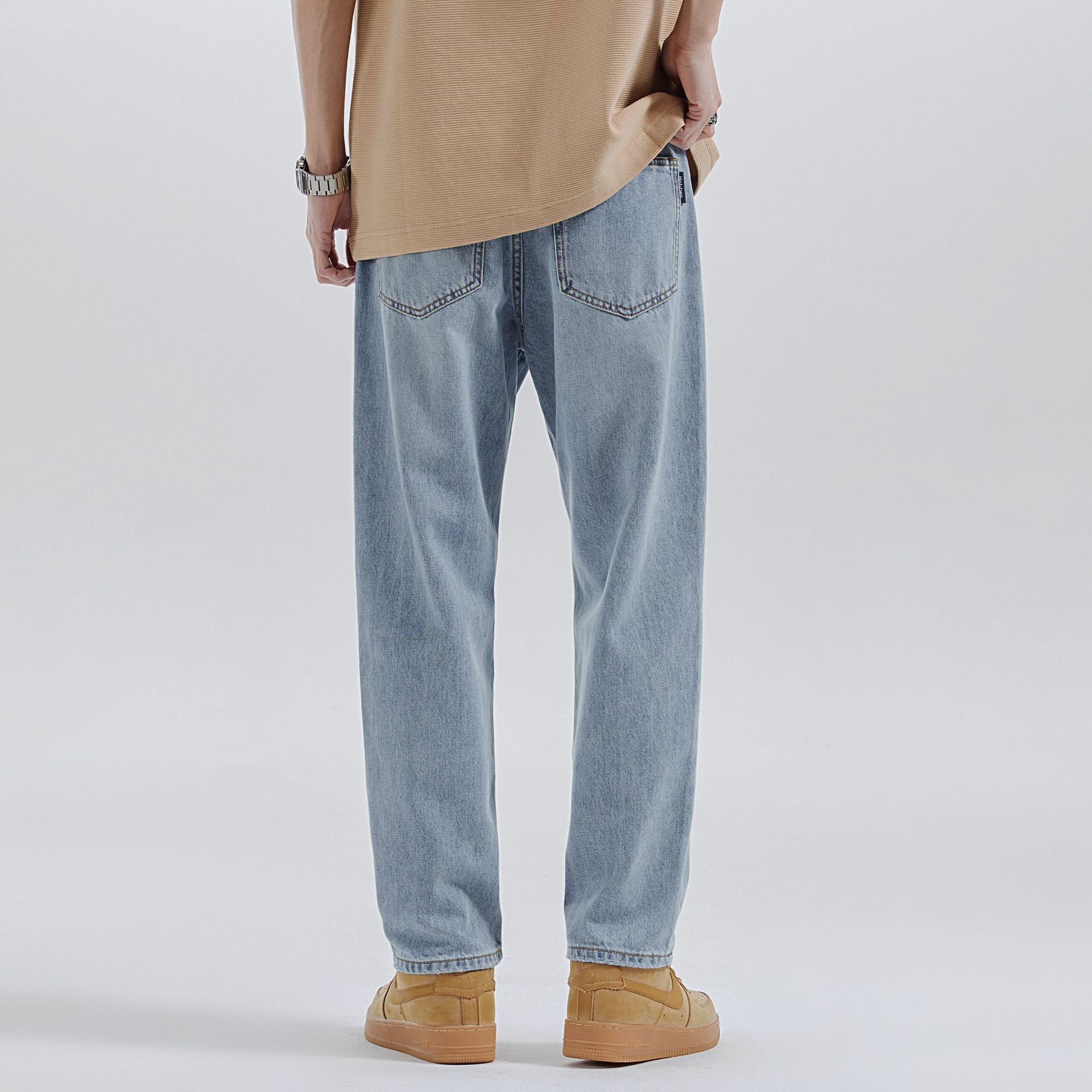 Men's Japanese Loose Retro Easy Matching Casual Jeans Men's Japanese Loose Retro Easy Matching Casual Jeans