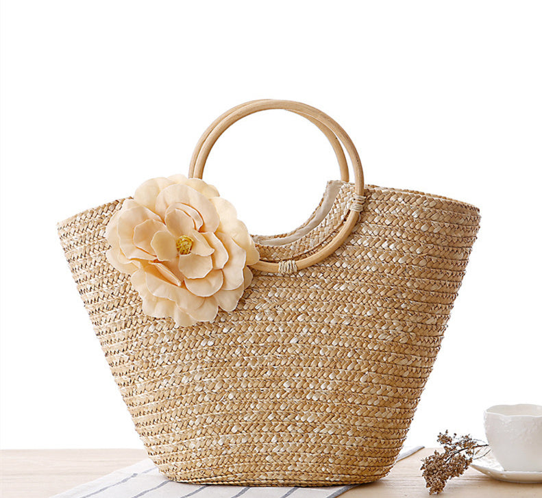 Straw bag beach bag handbag Straw bag beach bag handbag