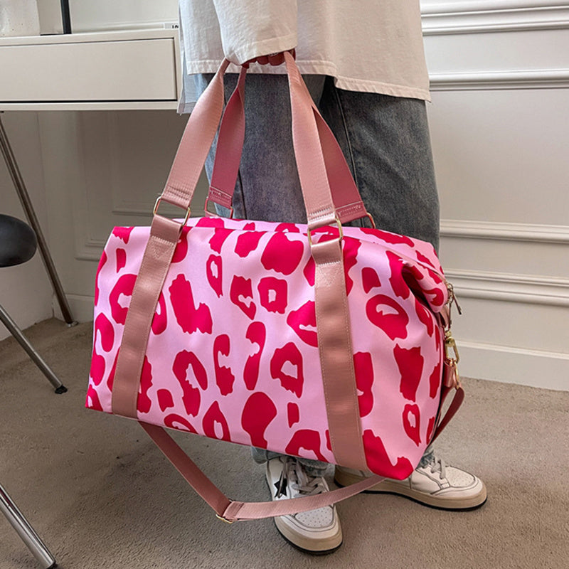 Women Travel Duffel Bag Cow Pattern Handbag Fitness Sports Shoulder Bags Women Travel Duffel Bag Cow Pattern Handbag Fitness Sports Shoulder Bags