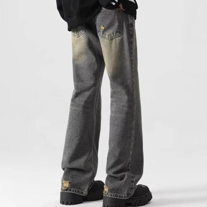Vintage Jeans Men's Washed Straight Vintage Jeans Men's Washed Straight