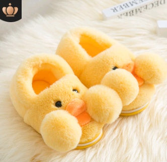Winter cute cartoon kids cotton shoes for men and women baby shoes small yellow duck cotton slippers children Winter cute cartoon kids cotton shoes for men and women baby shoes small yellow duck cotton slippers children