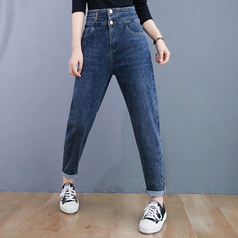 Large Size Stretch Slim And High Waist Jeans Radish Pants Women Large Size Stretch Slim And High Waist Jeans Radish Pants Women