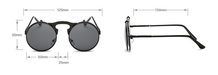 New Vintage Round Steampunk Sunglasses Flip-Up UV Protection Metal Frame Men And Women Summer Cycling Sun Glasses New Vintage Round Steampunk Sunglasses Flip-Up UV Protection Metal Frame Men And Women Summer Cycling Sun Glasses