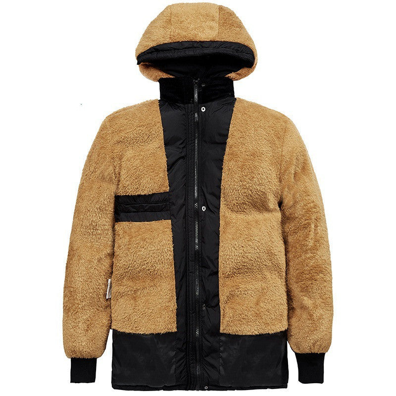 Clothing plus velvet padded jacket men winter Clothing plus velvet padded jacket men winter