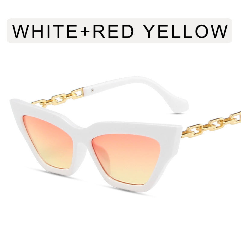 Chain Leg Cat Eye Sunglasses For Women Chain Leg Cat Eye Sunglasses For Women