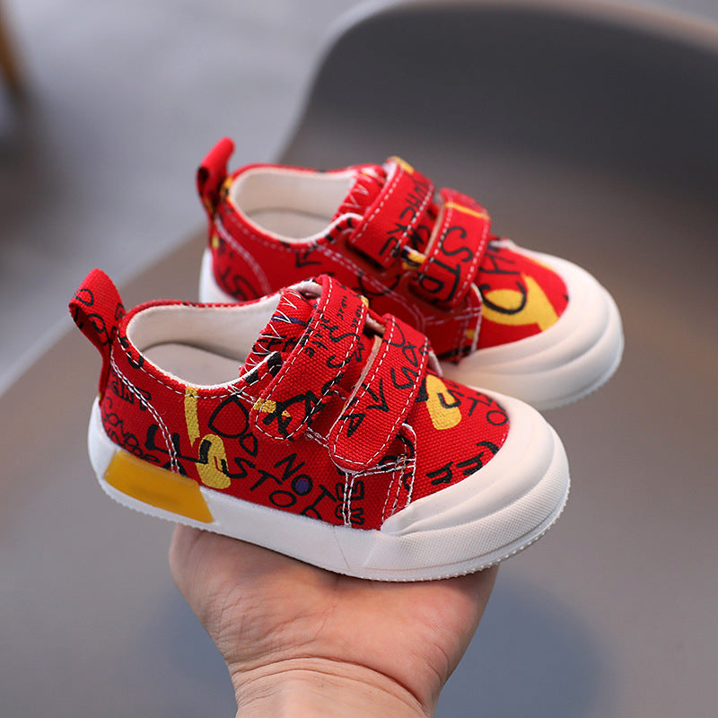 Baby Shoes Female 0-2 Years Old 1 Kids Canvas Shoes Boys Sneakers Baby Shoes Female 0-2 Years Old 1 Kids Canvas Shoes Boys Sneakers