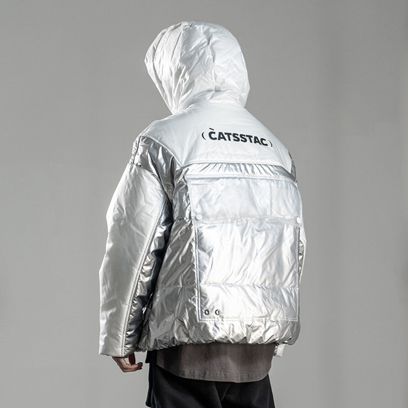 Patched And Thickened Cotton Padded Jacket For Men Patched And Thickened Cotton Padded Jacket For Men