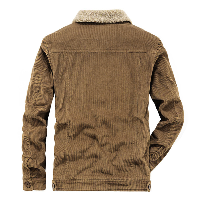 Winter Corduroy Coat Cotton-padded Jacket For Men Winter Corduroy Coat Cotton-padded Jacket For Men