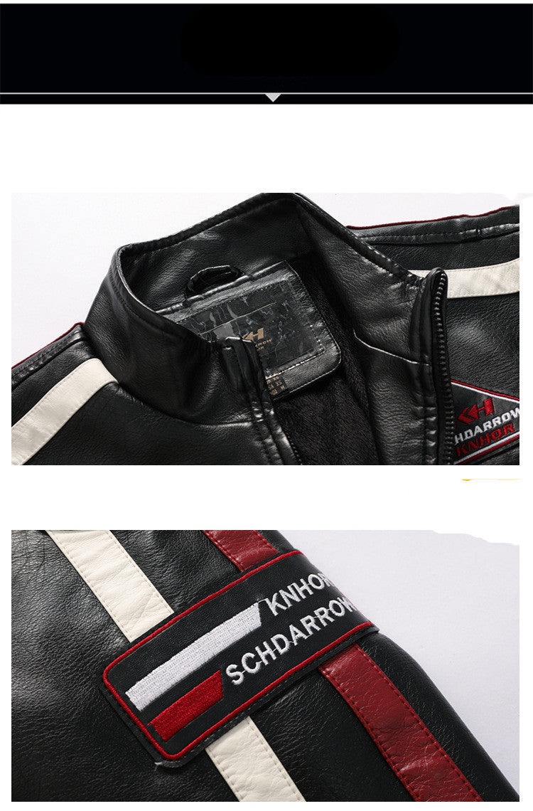 Men's Motorcycle Leather Street Motorcycle Racing Suit Men's Motorcycle Leather Street Motorcycle Racing Suit
