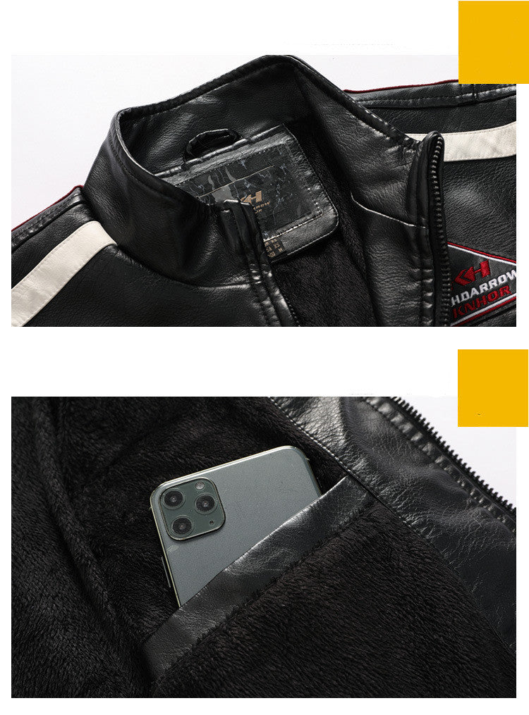 Men's Motorcycle Leather Street Motorcycle Racing Suit Men's Motorcycle Leather Street Motorcycle Racing Suit