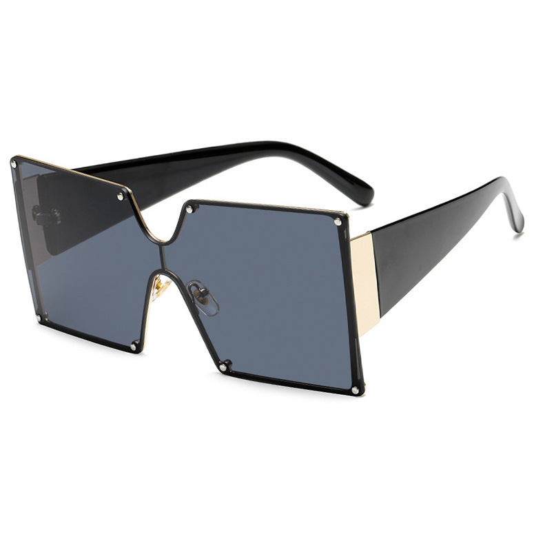 Fashion Metal Ladies Big Frame Rimless Sunglasses Sunglasses Fashion Metal Ladies Big Frame Rimless Sunglasses Sunglasses