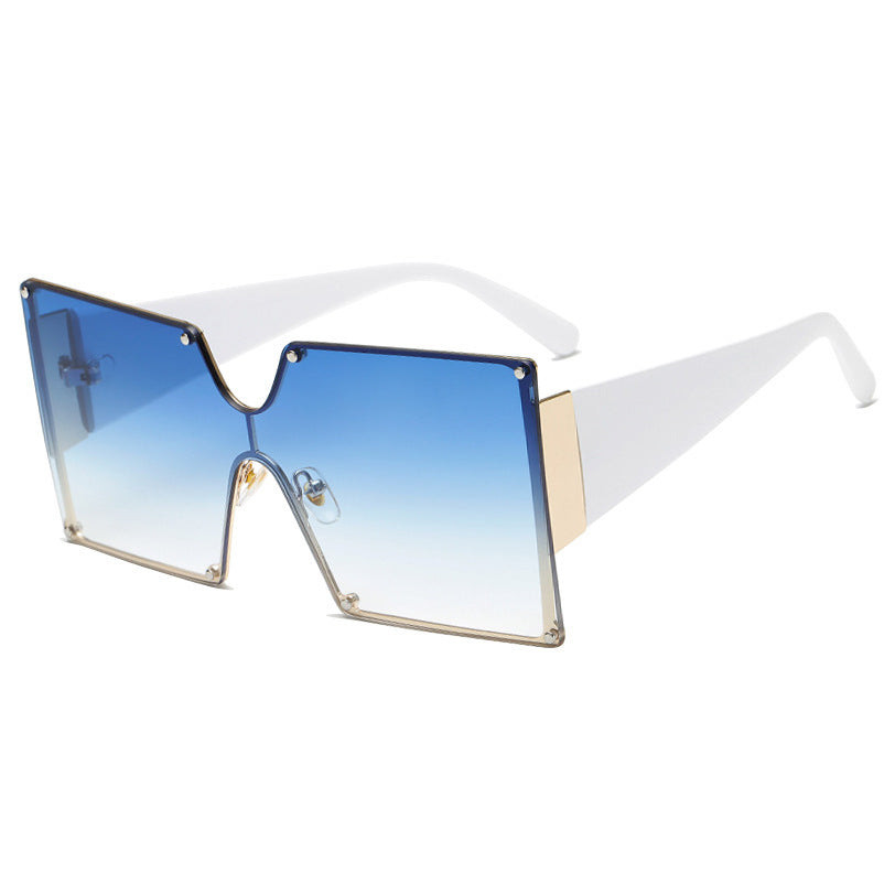 Fashion Metal Ladies Big Frame Rimless Sunglasses Sunglasses Fashion Metal Ladies Big Frame Rimless Sunglasses Sunglasses