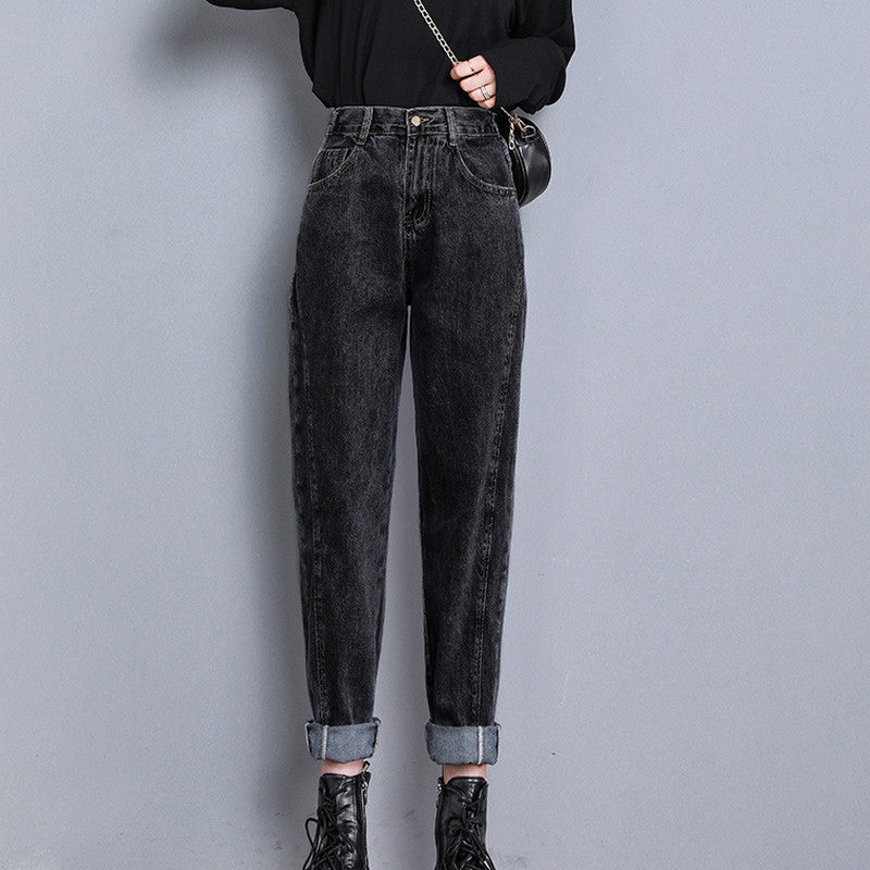 Temperament Stretch Jeans Women Fall and Winter High Waist Was Thin Temperament Stretch Jeans Women Fall and Winter High Waist Was Thin