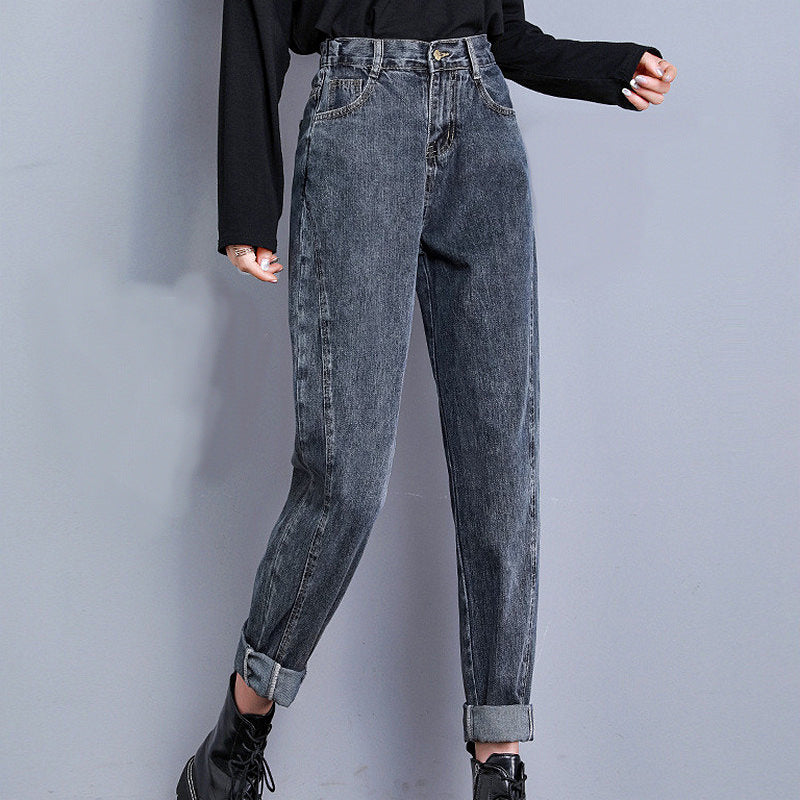 Temperament Stretch Jeans Women Fall and Winter High Waist Was Thin Temperament Stretch Jeans Women Fall and Winter High Waist Was Thin