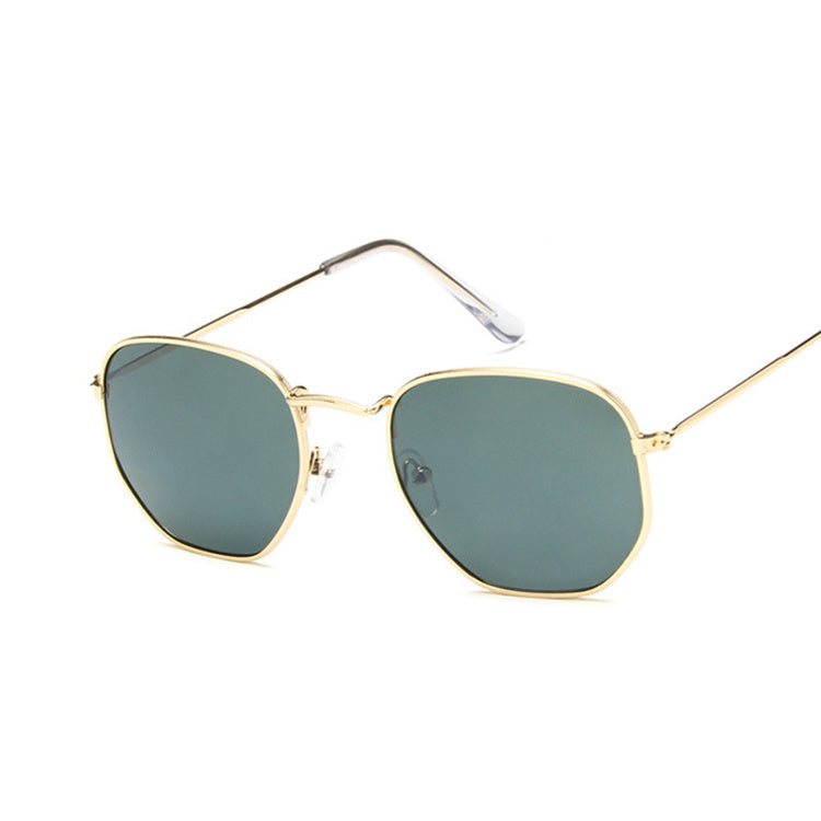 Metal Polygonal Sunglasses Men's And Women's Fashion Sunglasses Metal Polygonal Sunglasses Men's And Women's Fashion Sunglasses