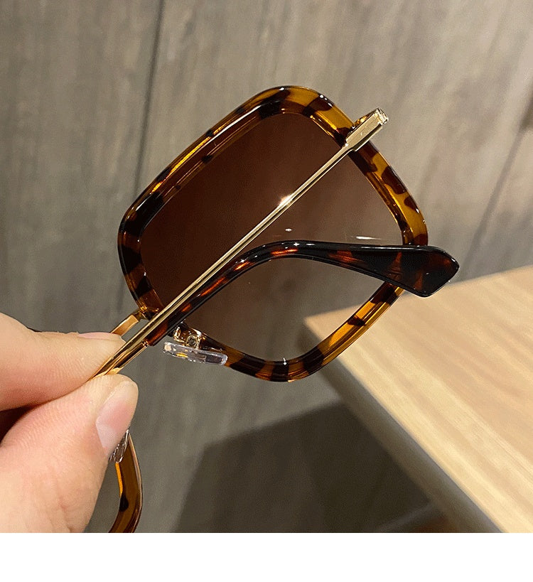 Retro Big Frame Square Brown Sunglasses For Women Retro Big Frame Square Brown Sunglasses For Women