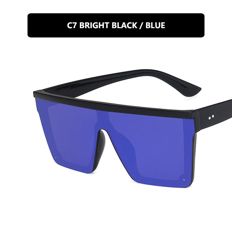 Trendy Big Box Personality One-piece Retro Sunglasses For Men and Women Street Shooting Trendy Big Box Personality One-piece Retro Sunglasses For Men and Women Street Shooting