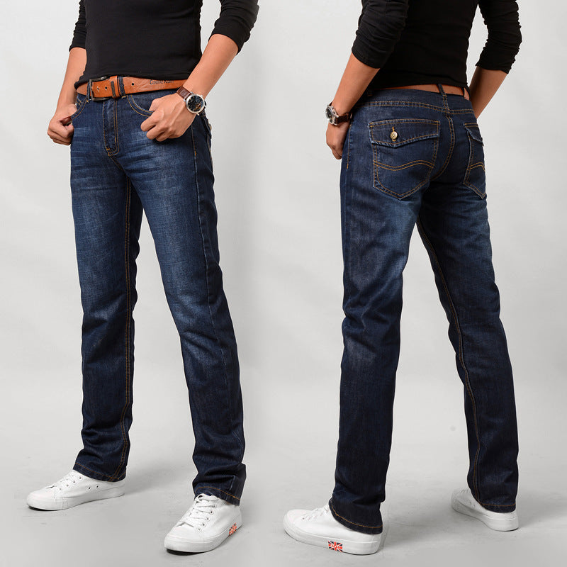 Men's Jeans Slim Straight Long Pants Men's Jeans Slim Straight Long Pants