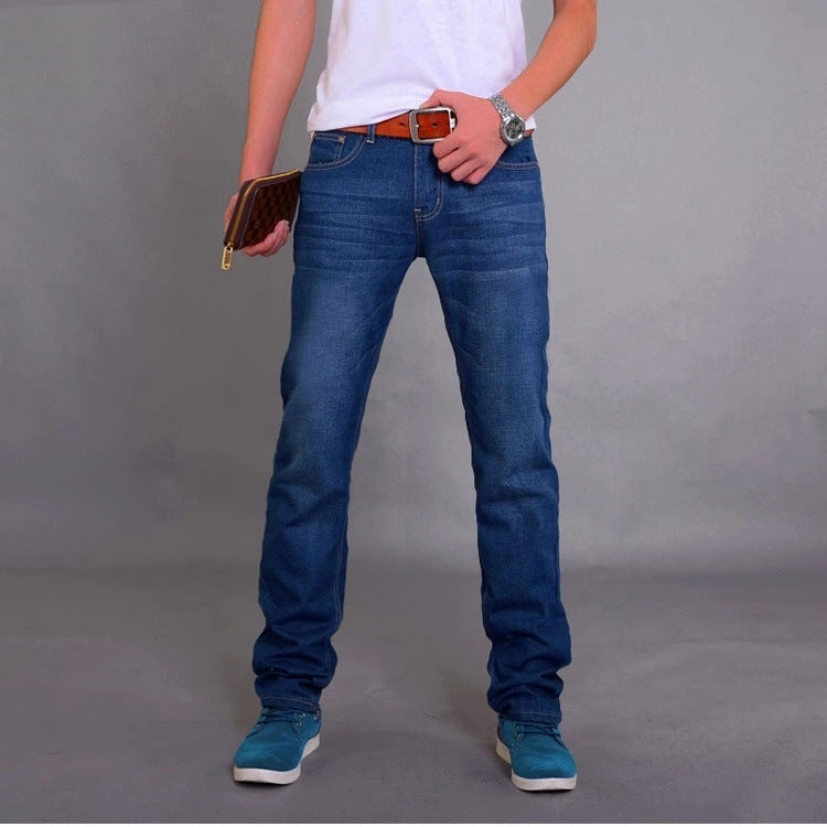 Men's Jeans Slim Straight Long Pants Men's Jeans Slim Straight Long Pants