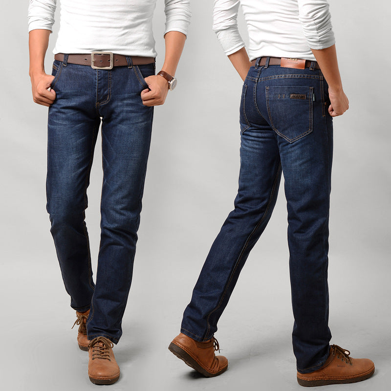 Men's Jeans Slim Straight Long Pants Men's Jeans Slim Straight Long Pants