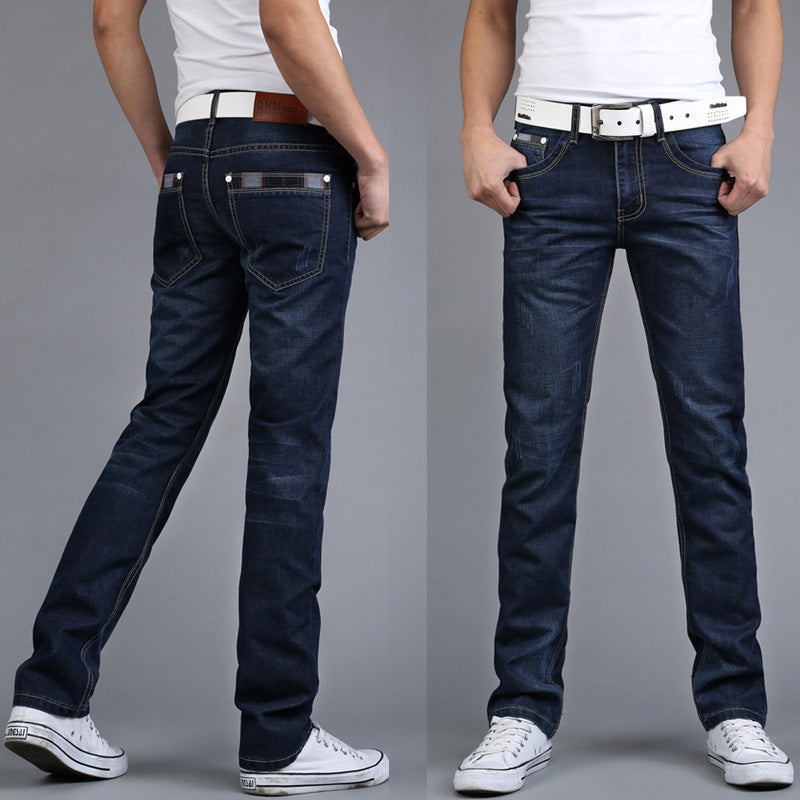 Men's Jeans Slim Straight Long Pants Men's Jeans Slim Straight Long Pants
