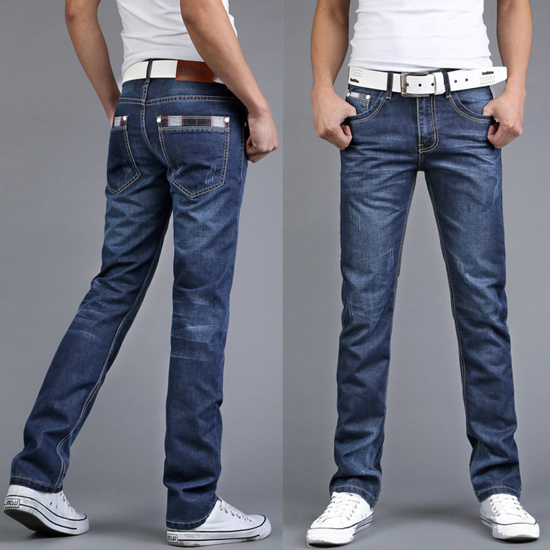 Men's Jeans Slim Straight Long Pants Men's Jeans Slim Straight Long Pants