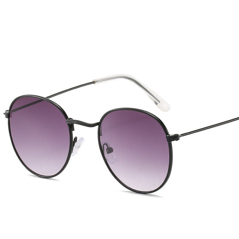 Retro Oval Small Frame Personality Sunglasses Men And Women Vacation Beach Metal Glasses Retro Oval Small Frame Personality Sunglasses Men And Women Vacation Beach Metal Glasses
