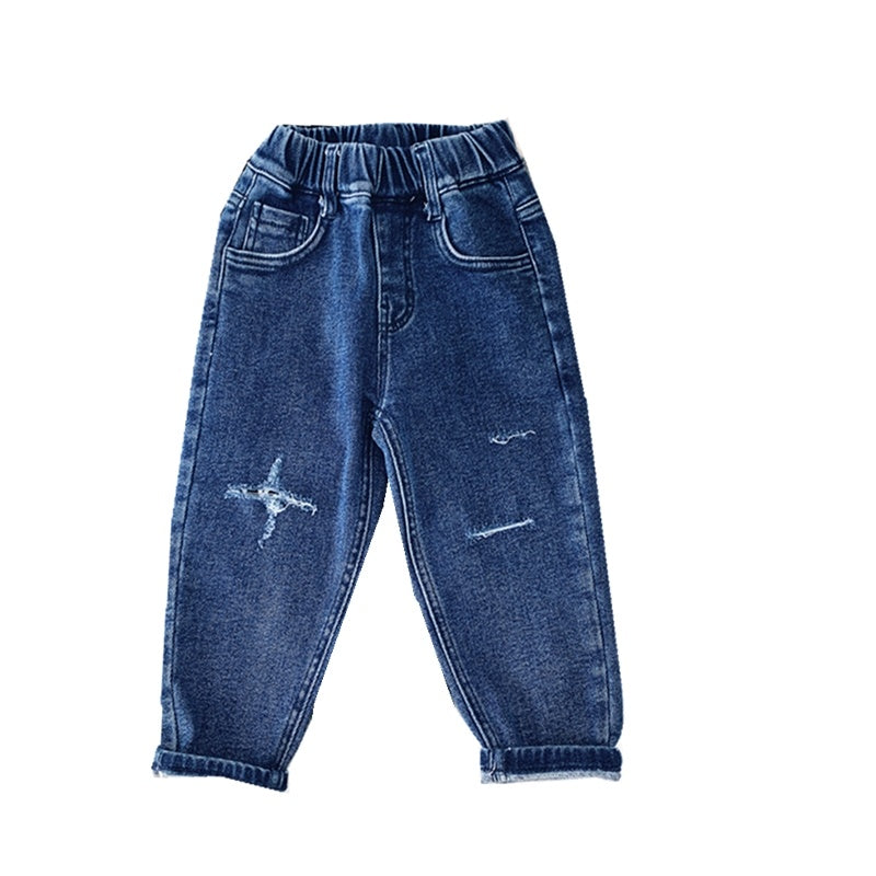 Boys  Fleece Jeans Straight Trousers Trendy Children s Clothing Boys  Fleece Jeans Straight Trousers Trendy Children s Clothing