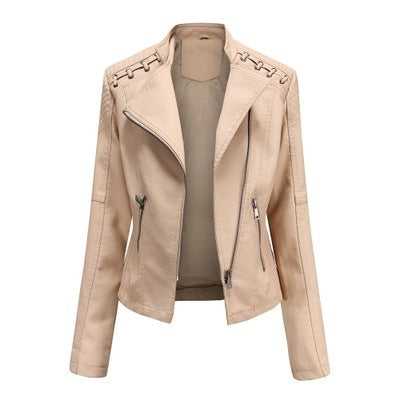 Women's Leather Jackets Women's Short Jackets Slim Thin Leather Jackets Ladies Motorcycle Suits Women's Leather Jackets Women's Short Jackets Slim Thin Leather Jackets Ladies Motorcycle Suits