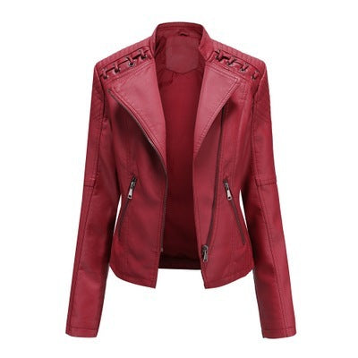 Women's Leather Jackets Women's Short Jackets Slim Thin Leather Jackets Ladies Motorcycle Suits Women's Leather Jackets Women's Short Jackets Slim Thin Leather Jackets Ladies Motorcycle Suits