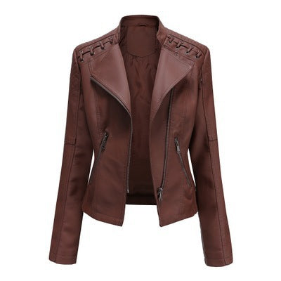 Women's Leather Jackets Women's Short Jackets Slim Thin Leather Jackets Ladies Motorcycle Suits Women's Leather Jackets Women's Short Jackets Slim Thin Leather Jackets Ladies Motorcycle Suits