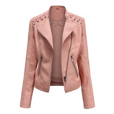 Women's Leather Jackets Women's Short Jackets Slim Thin Leather Jackets Ladies Motorcycle Suits Women's Leather Jackets Women's Short Jackets Slim Thin Leather Jackets Ladies Motorcycle Suits