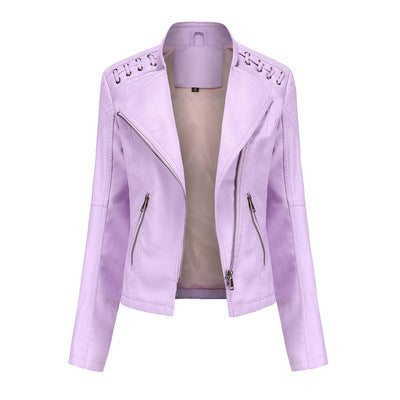 Women's Leather Jackets Women's Short Jackets Slim Thin Leather Jackets Ladies Motorcycle Suits Women's Leather Jackets Women's Short Jackets Slim Thin Leather Jackets Ladies Motorcycle Suits