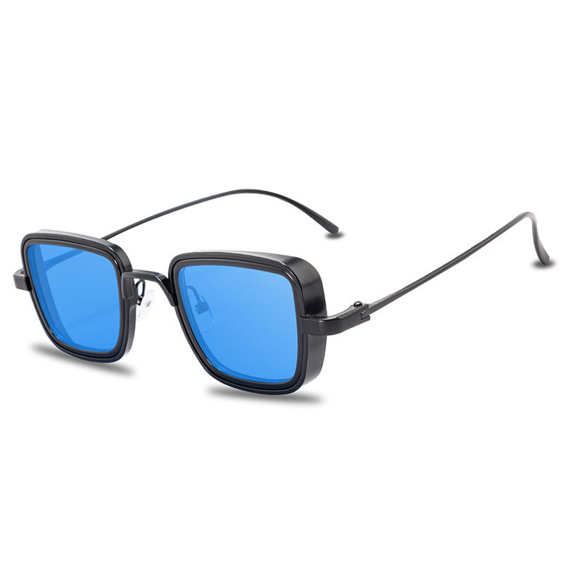 Vintage Steampunk Sunglasses Men Retro Metal Square Vintage Steampunk Sunglasses Men Retro Metal Square