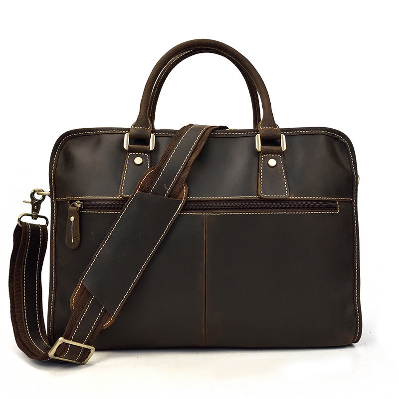 Vintage Leather Commuter Handbag Business Vintage Leather Commuter Handbag Business