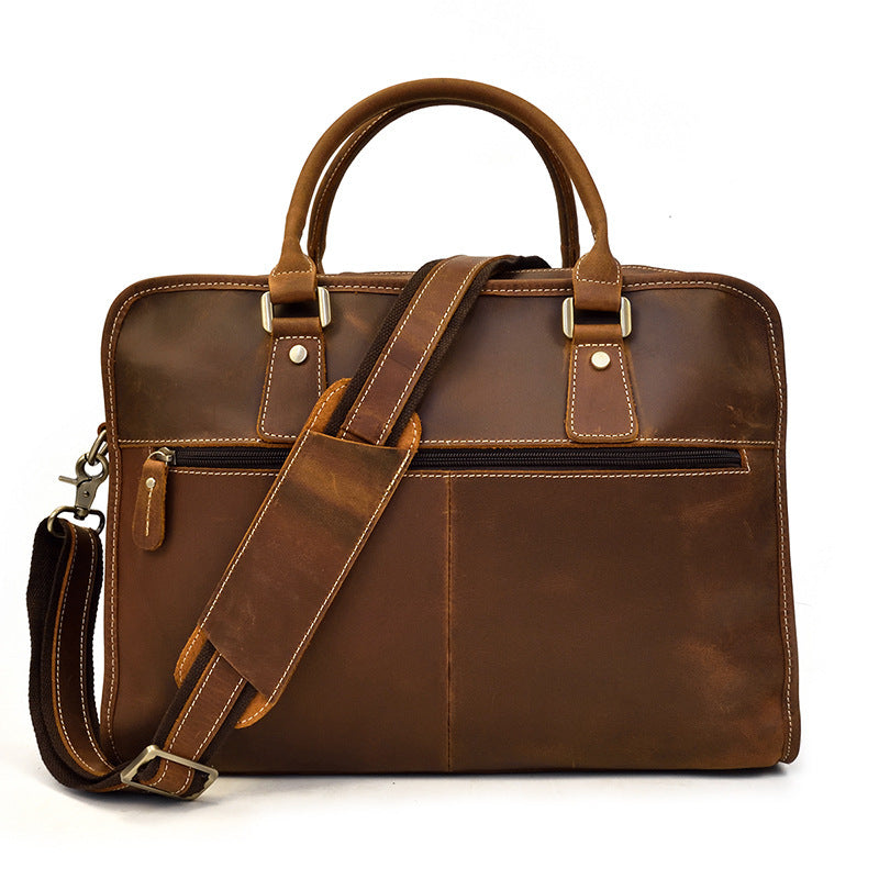 Vintage Leather Commuter Handbag Business Vintage Leather Commuter Handbag Business