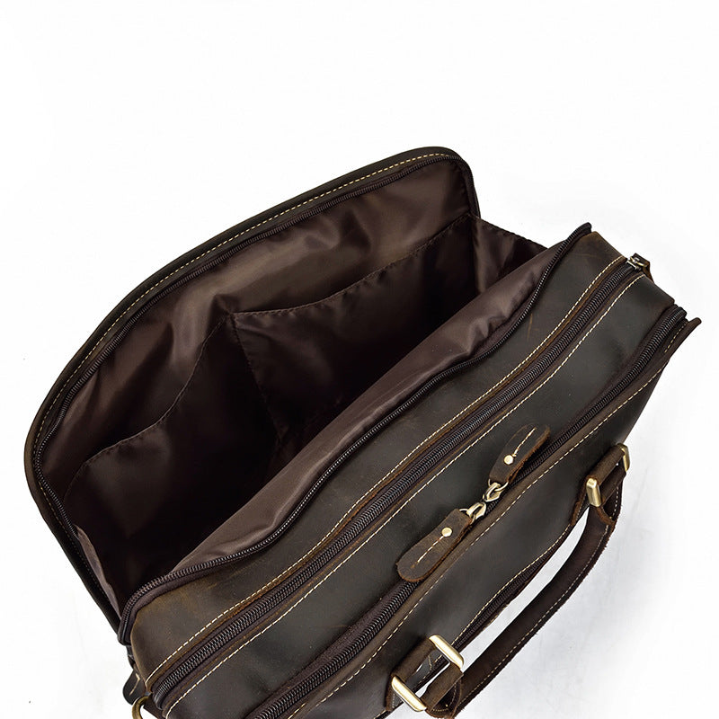 Vintage Leather Commuter Handbag Business Vintage Leather Commuter Handbag Business