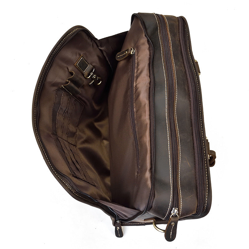 Vintage Leather Commuter Handbag Business Vintage Leather Commuter Handbag Business