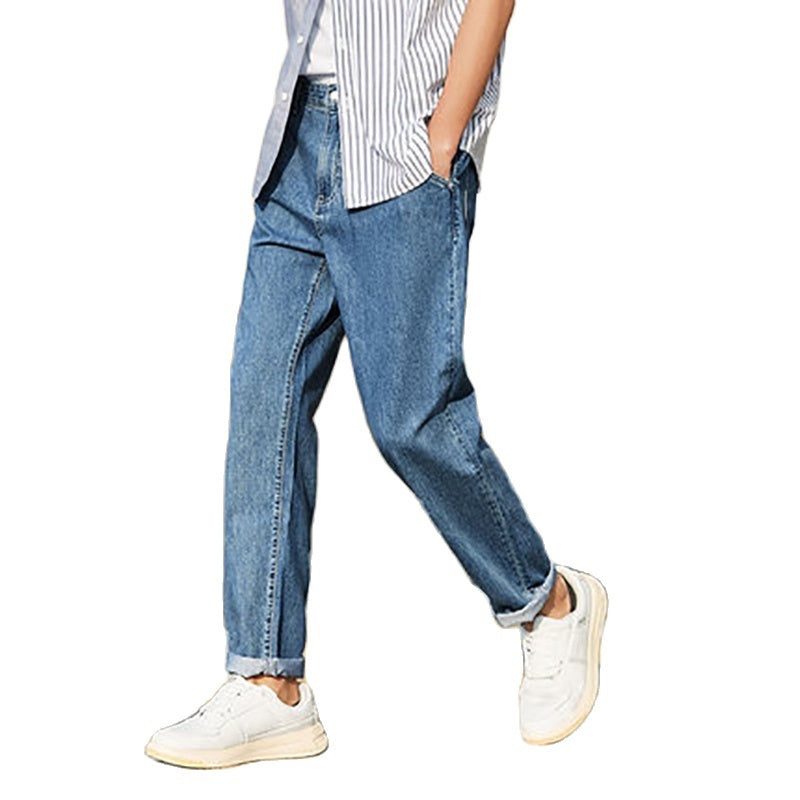 Denim Jeans Men New Loose Cotton Jeans Man Autumn Tap Denim Jeans Men New Loose Cotton Jeans Man Autumn Tap