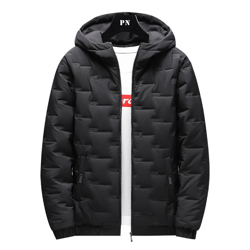 Men's Jacket Short Warm Hooded Cotton Jacket Men Men's Jacket Short Warm Hooded Cotton Jacket Men