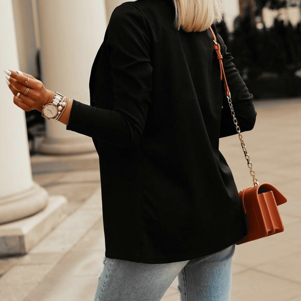 New Women's Business Blazers Spring Autumn All-match Female Jackets Slim Long-sleeve Casual Solid Blazer Women Clothes Top New Women's Business Blazers Spring Autumn All-match Female Jackets Slim Long-sleeve Casual Solid Blazer Women Clothes Top