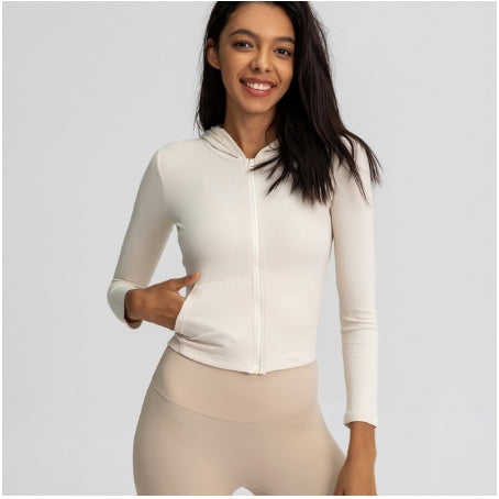 Women'S Sports Jackets Are Thin, Tight-Fitting Stretch And Quick-Drying Yoga Clothes, Running Tops, Long-Sleeved Fitness Clothes Women'S Sports Jackets Are Thin, Tight-Fitting Stretch And Quick-Drying Yoga Clothes, Running Tops, Long-Sleeved Fitness Clothes